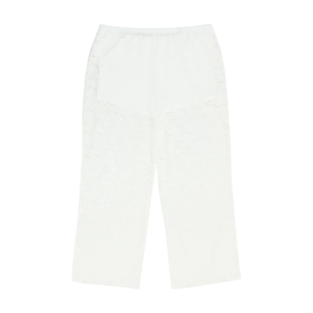 White Plus Floral Wide Leg Pants - Image 2