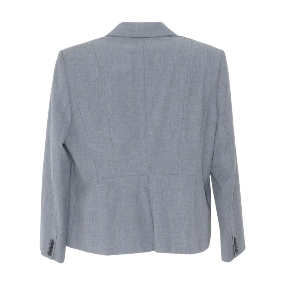 Gray Petite Solid Blazer - Image 2