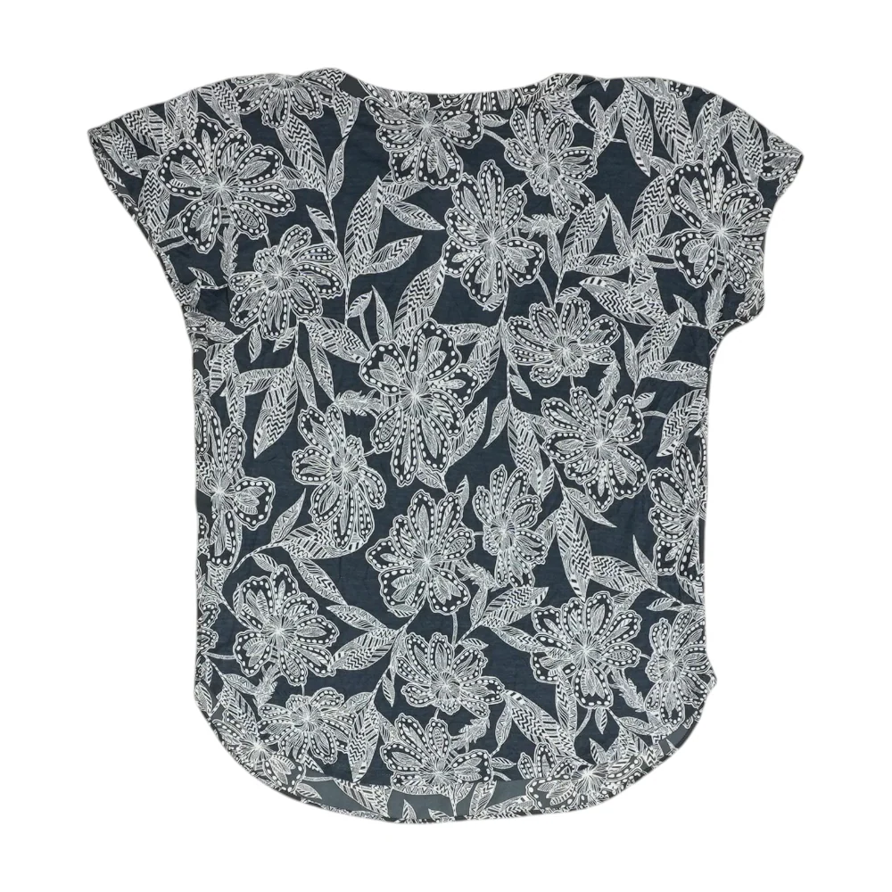 Charcoal Floral Blouse - Image 2