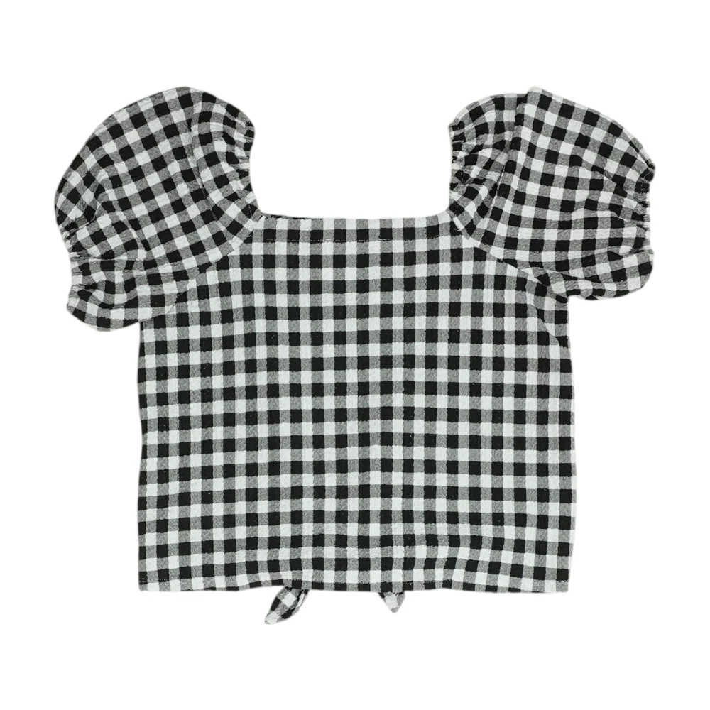 Black Check Blouse - Image 2