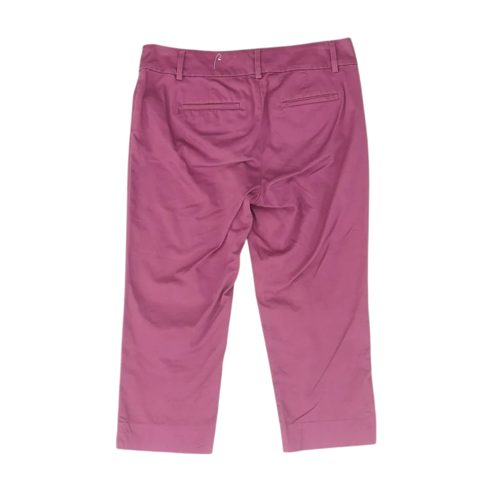 Purple Solid Chino Capris - Image 2