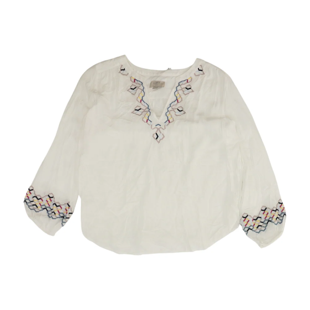 White Petite Blouse