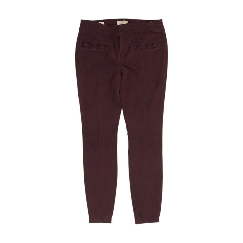 Burgundy Petite Skinny Pants
