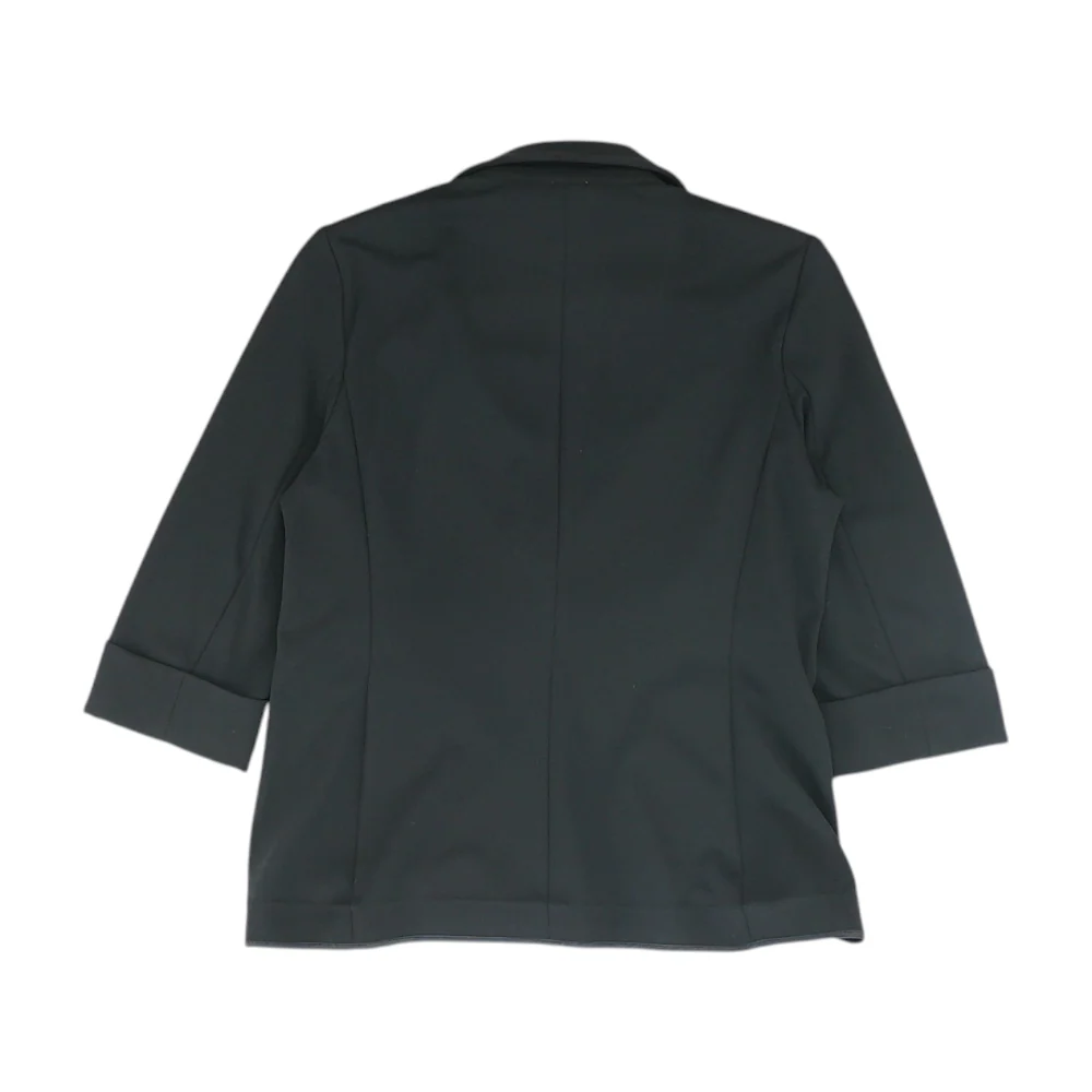 Black Solid Blazer - Image 2