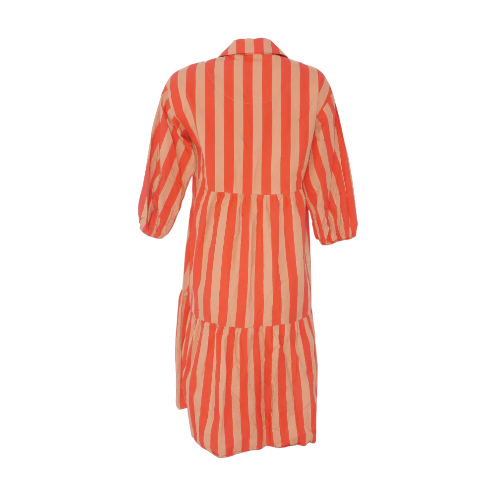 Red Striped Midi Dress - Image 2