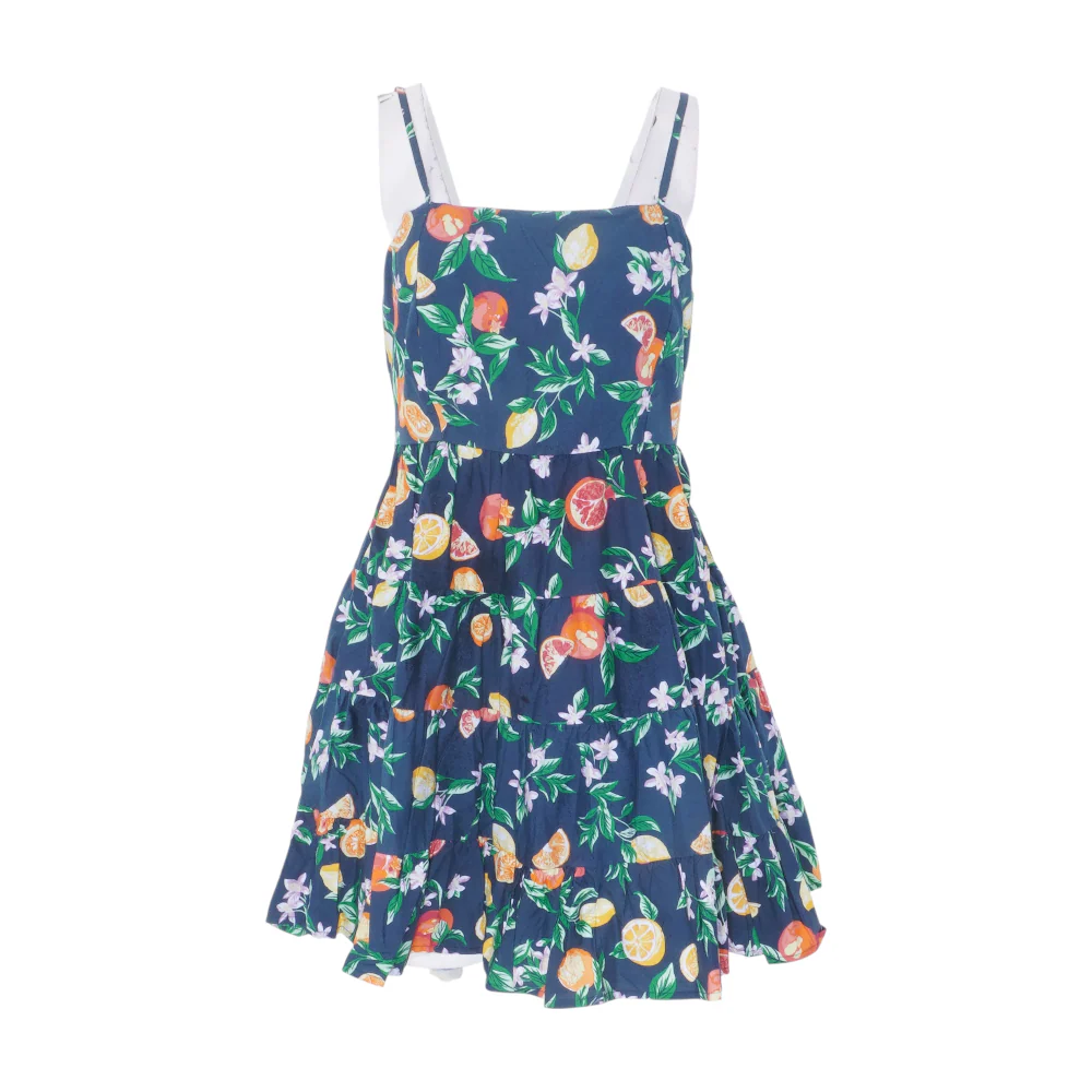 Navy Graphic Mini Dress
