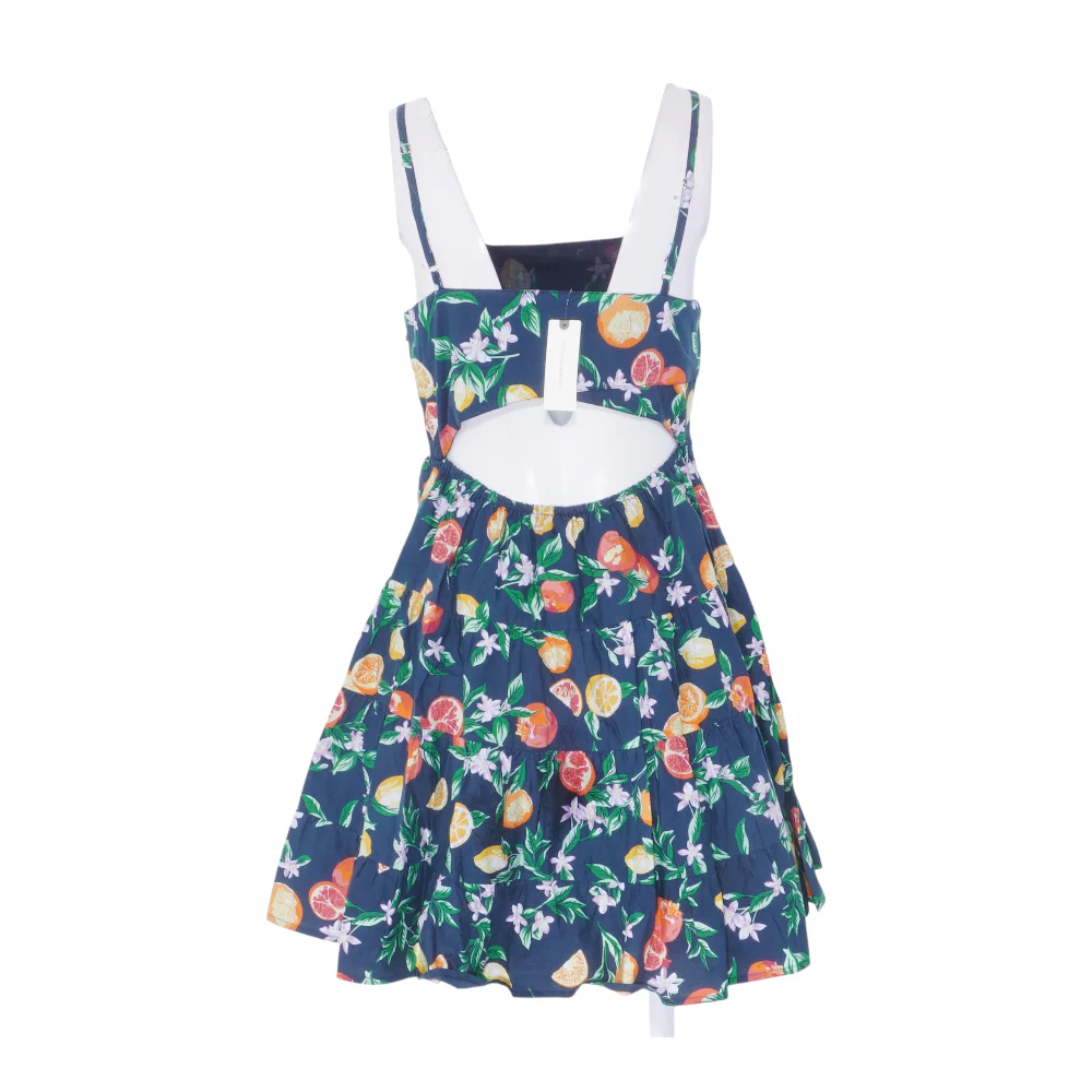 Navy Graphic Mini Dress - Image 2