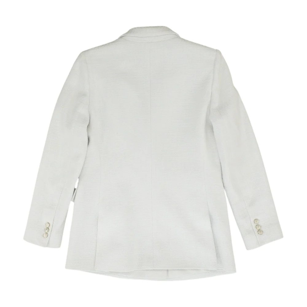 White Solid Blazer - Image 2