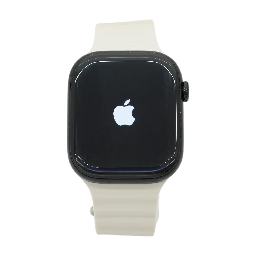 46mm Series 10 Black Smartwatch Gray Band M/L