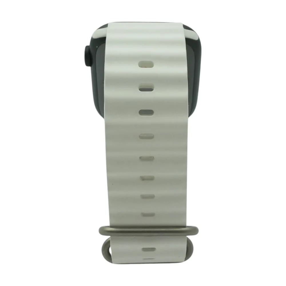 45mm Series 7 Green Smartwatch White Band Small - Image 2
