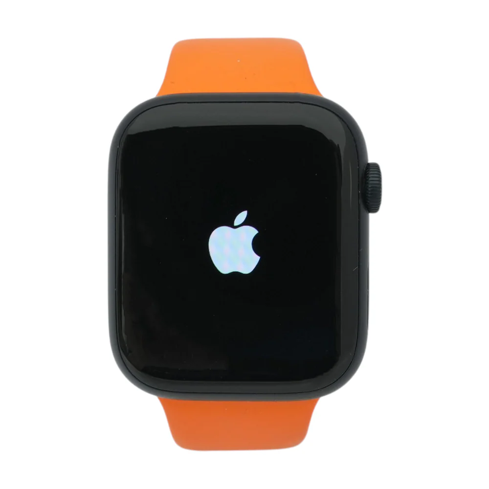 45mm Series 9 Midnight Smartwatch Orange Band S/M