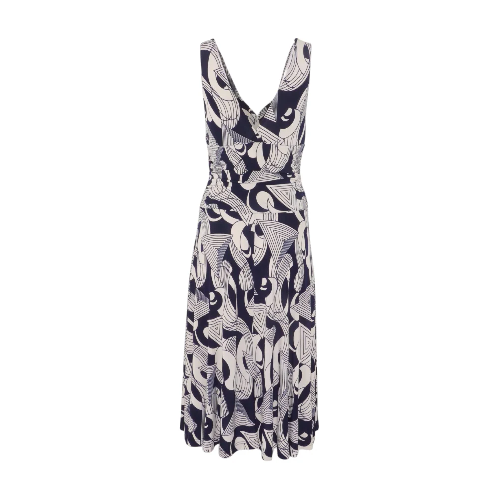 Tan Print Midi Dress - Image 2