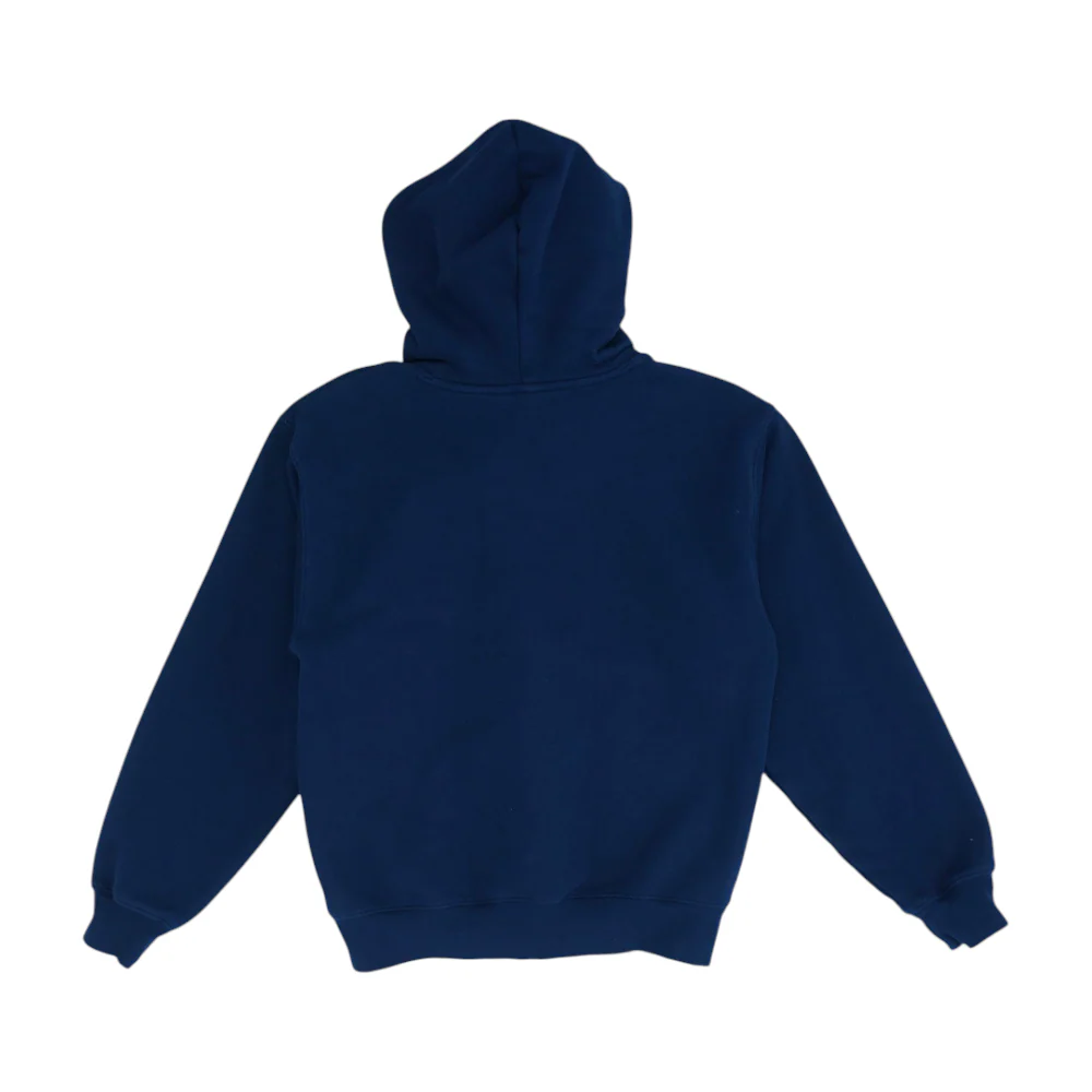 Navy Solid Hoodie Pullover - Image 2