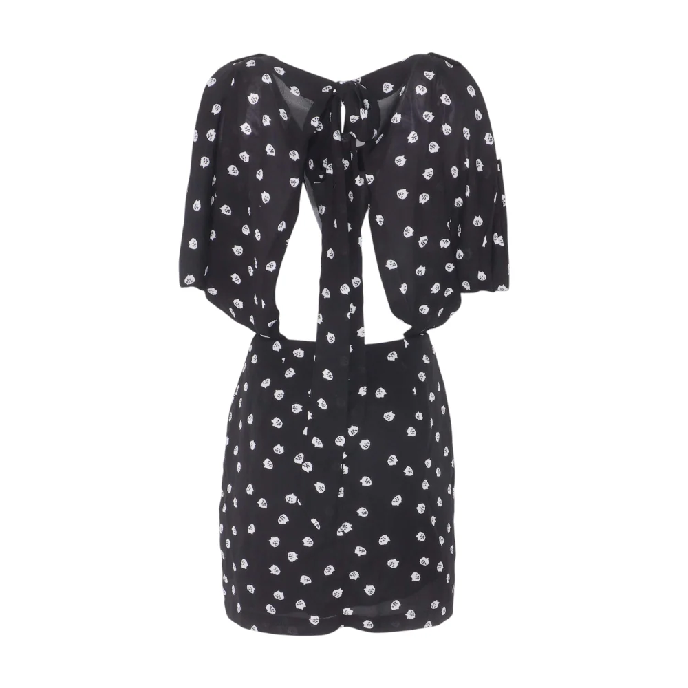 Black Print Mini Dress - Image 2