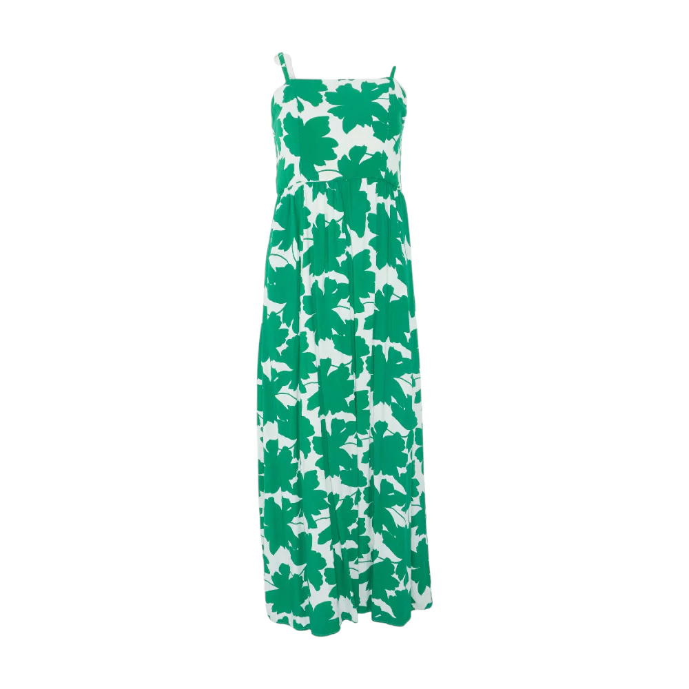 White Floral Midi Dress