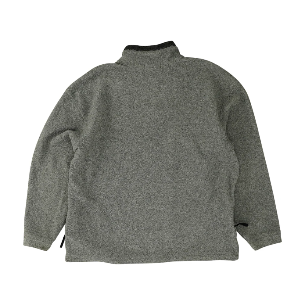 Gray Solid 1/4 Zip Pullover - Image 2