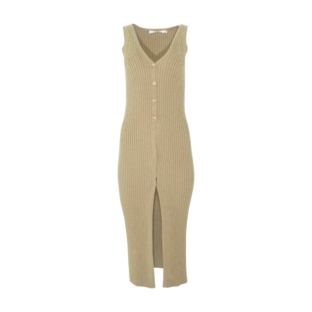 Khaki Midi Dress