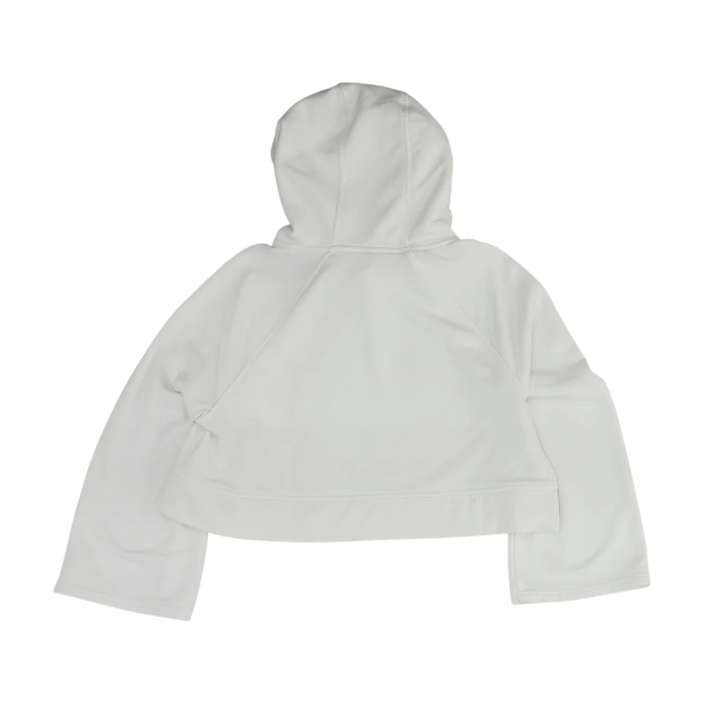 White Solid Sweatshirt Pullover - Image 2