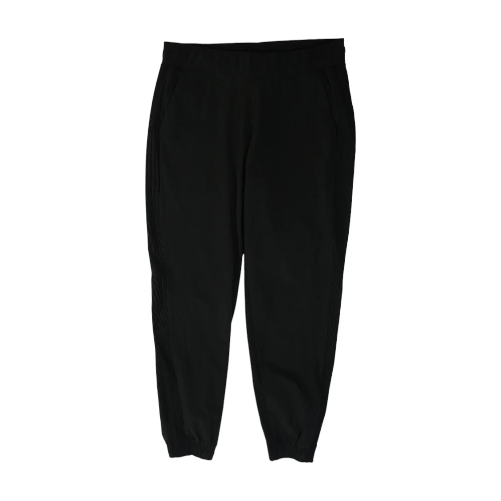 Black Striped Regular Pants