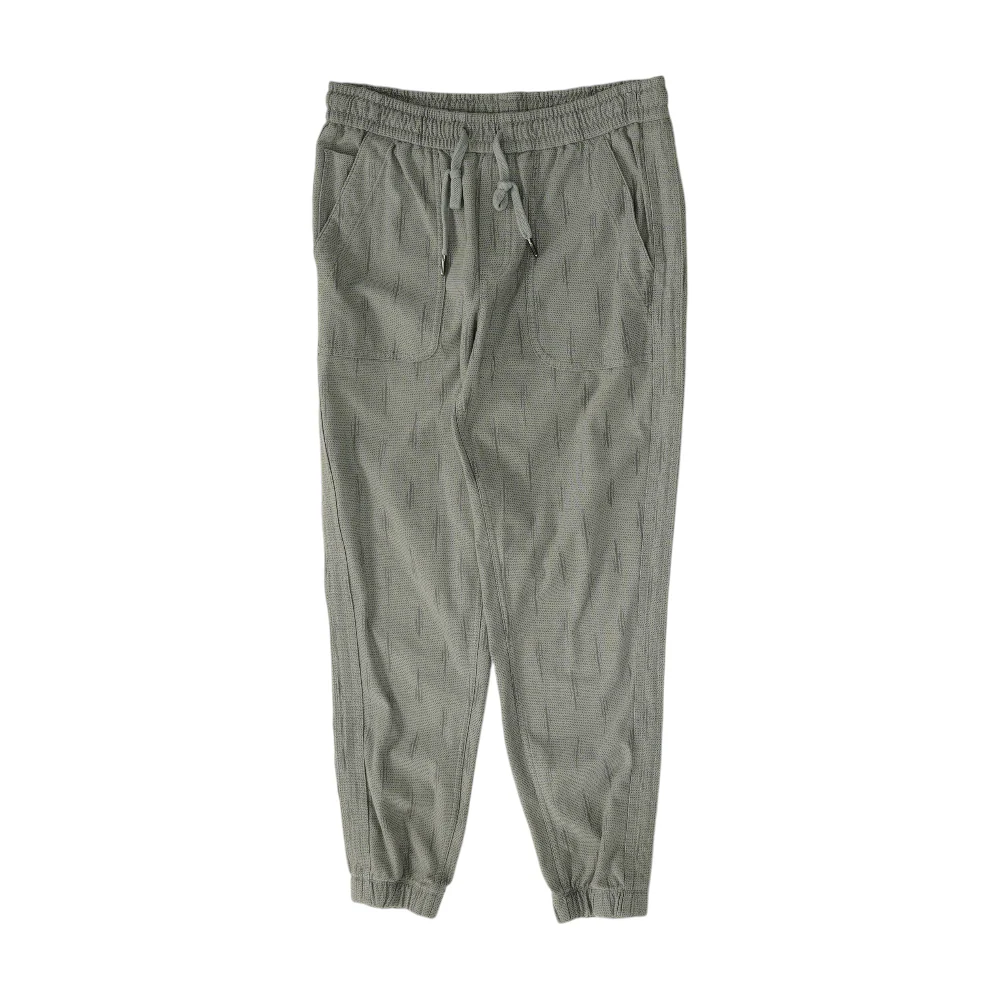 Gray Polka Dot Tapered Pants
