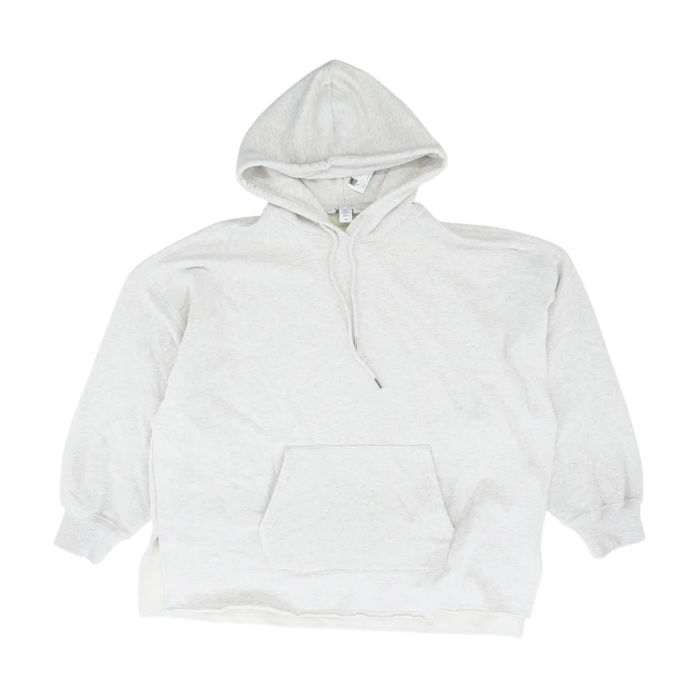 Gray Solid Hoodie Pullover