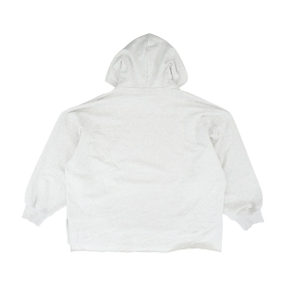 Gray Solid Hoodie Pullover - Image 2