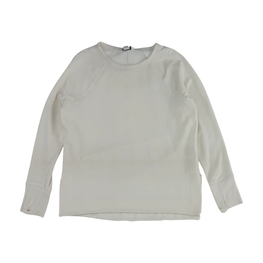 Ivory Solid Sweatshirt Pullover