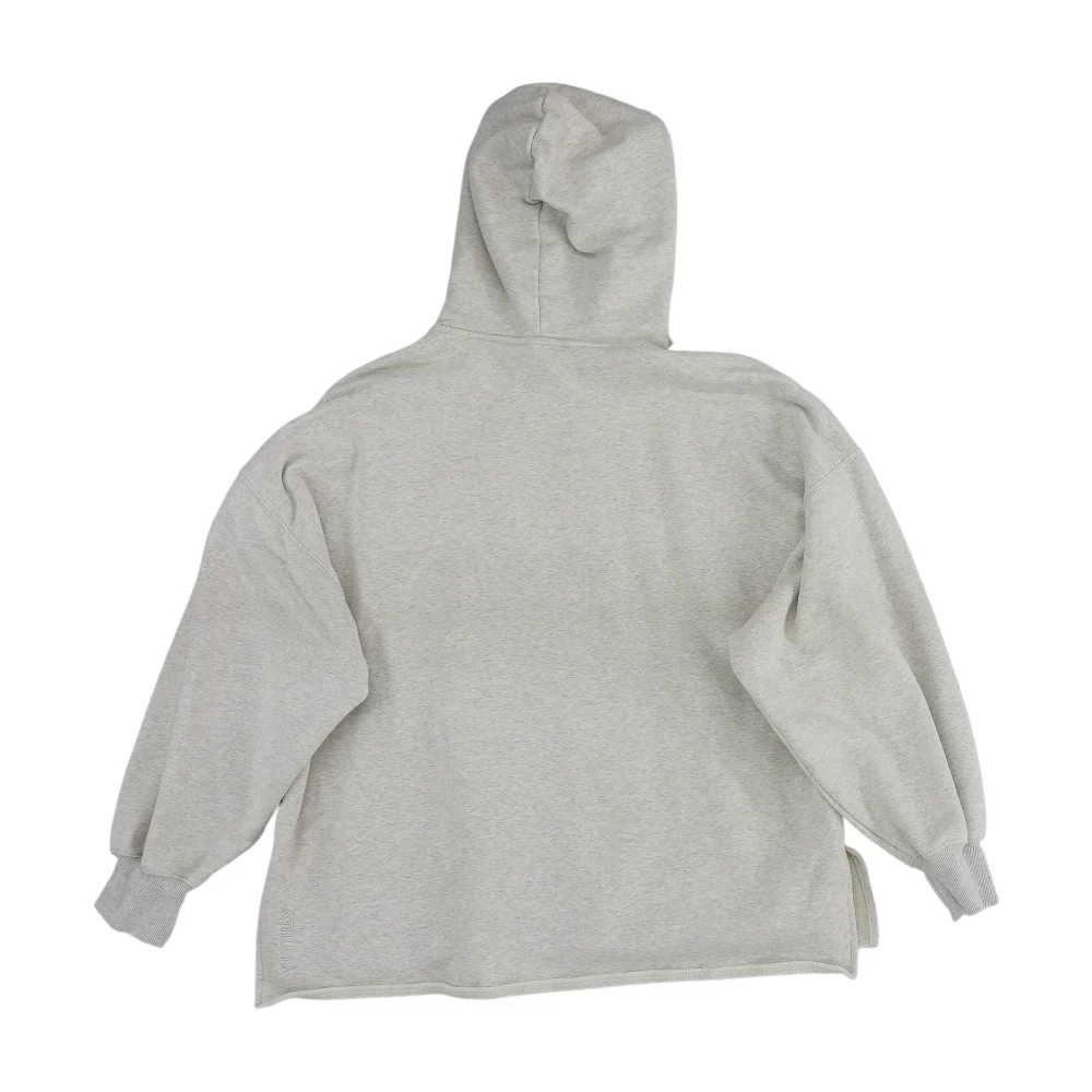 Beige Solid Hoodie Pullover - Image 2