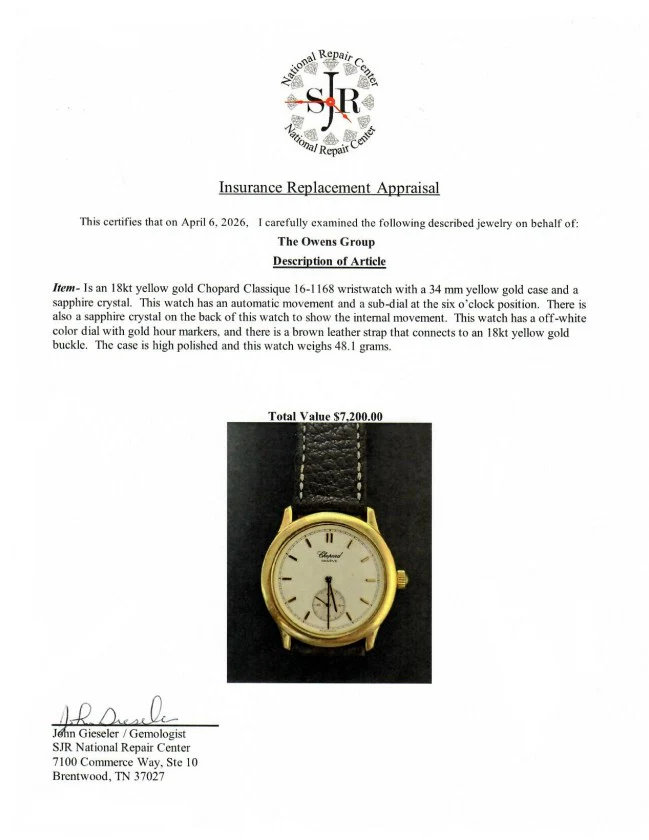 Classique 18K Yellow Gold Watch - Image 5