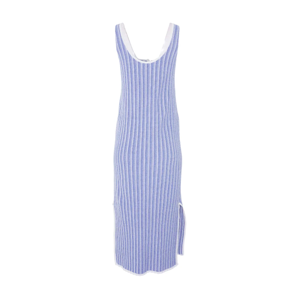 Blue Striped Midi Dress - Image 2