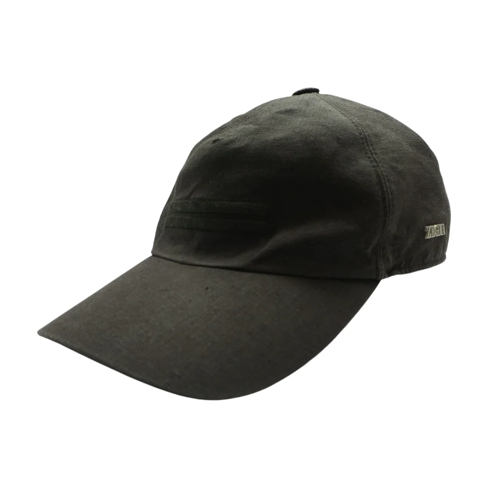Dark Brown Oasi Lino Baseball Cap