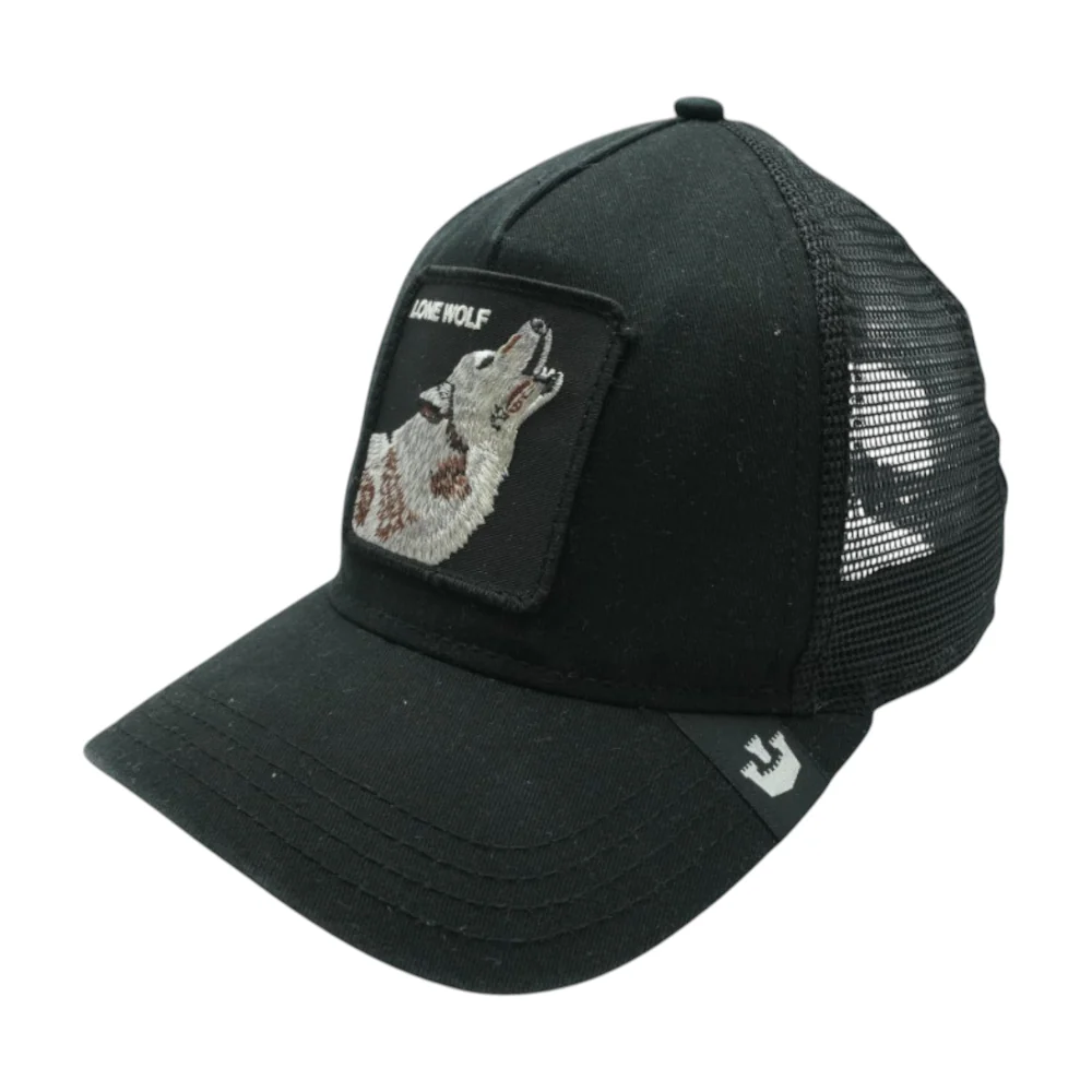 Black Lone Wolf Ballcap Hat