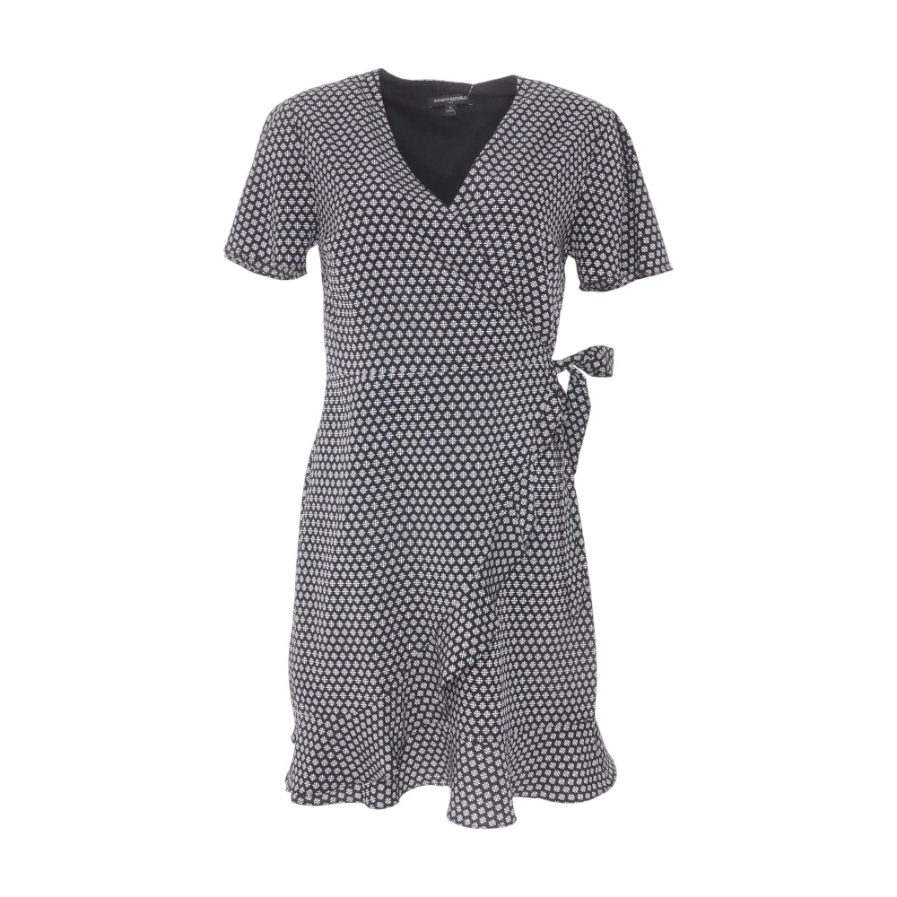 Black Print Mini Dress