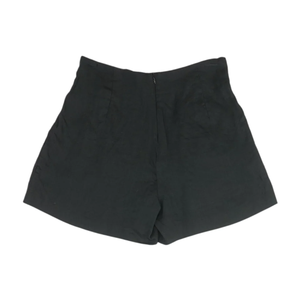 Black Solid Chino Shorts - Image 2