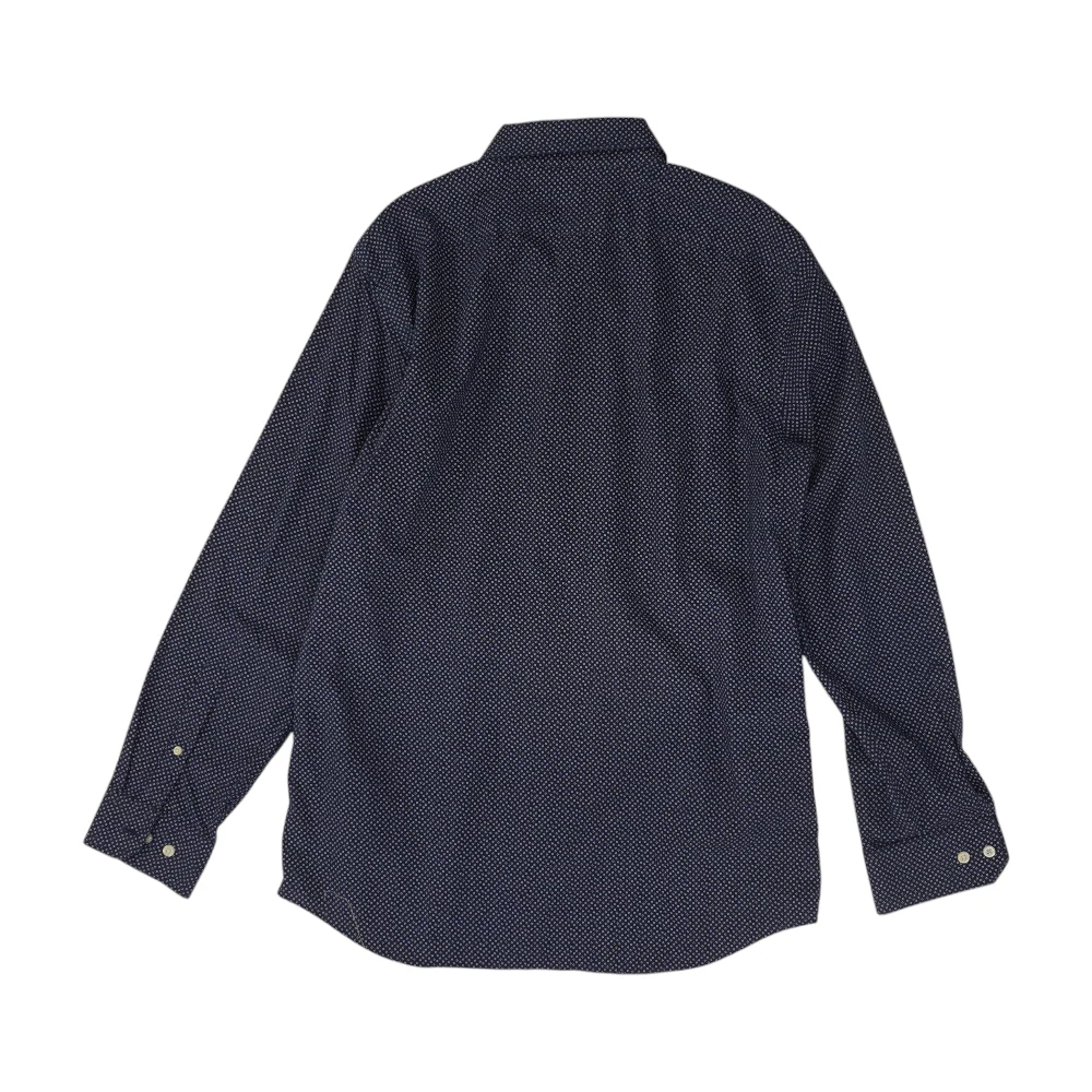 Navy Print Long Sleeve Button Down - Image 2