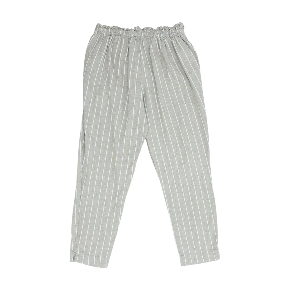 Beige Striped Pants - Image 2