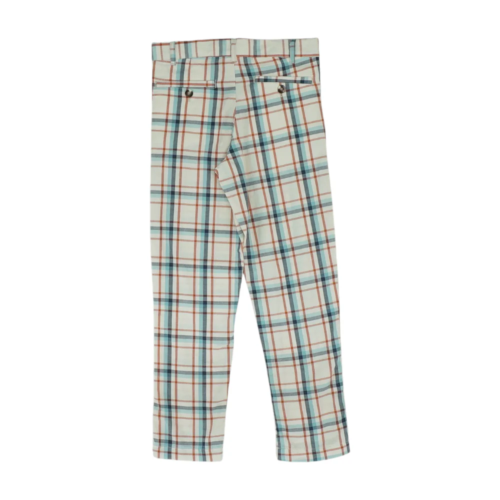 Beige Plaid Chino Pants - Image 2
