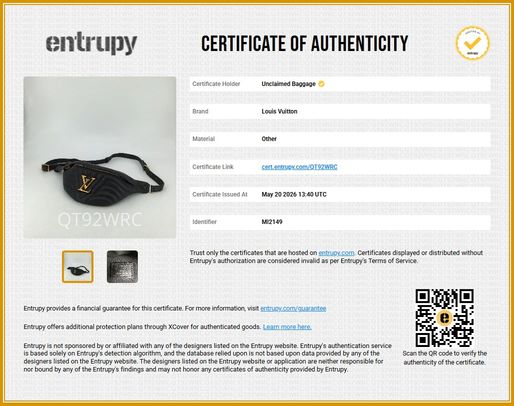 Black New Wave Leather Bumbag - Image 6