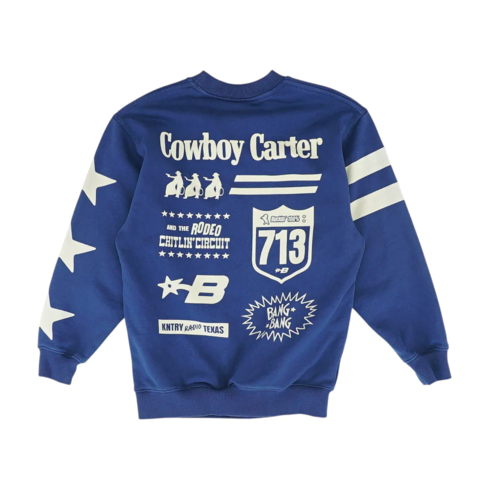 Navy Solid Sweatshirt Pullover - Image 2