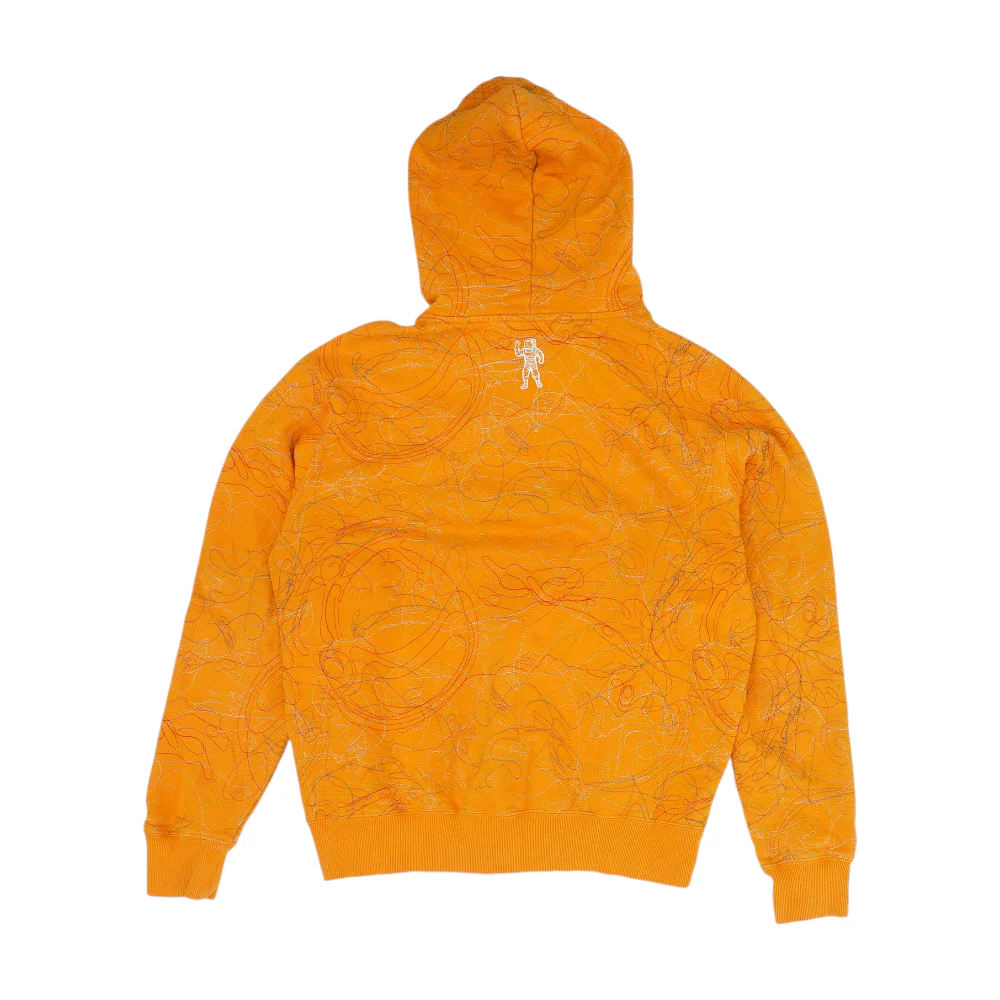 Yellow Print Hoodie Pullover - Image 2