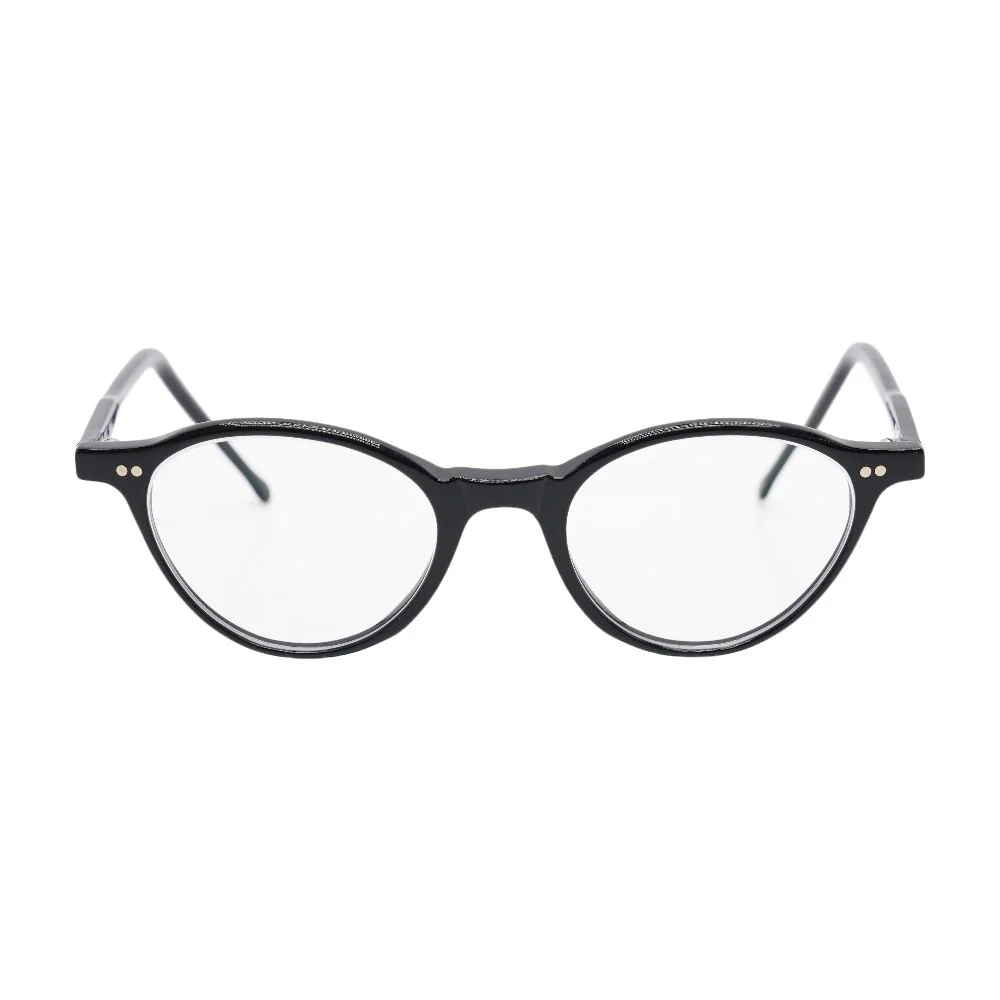 Black 9064 Round Eyeglasses FRAMES ONLY - Image 2