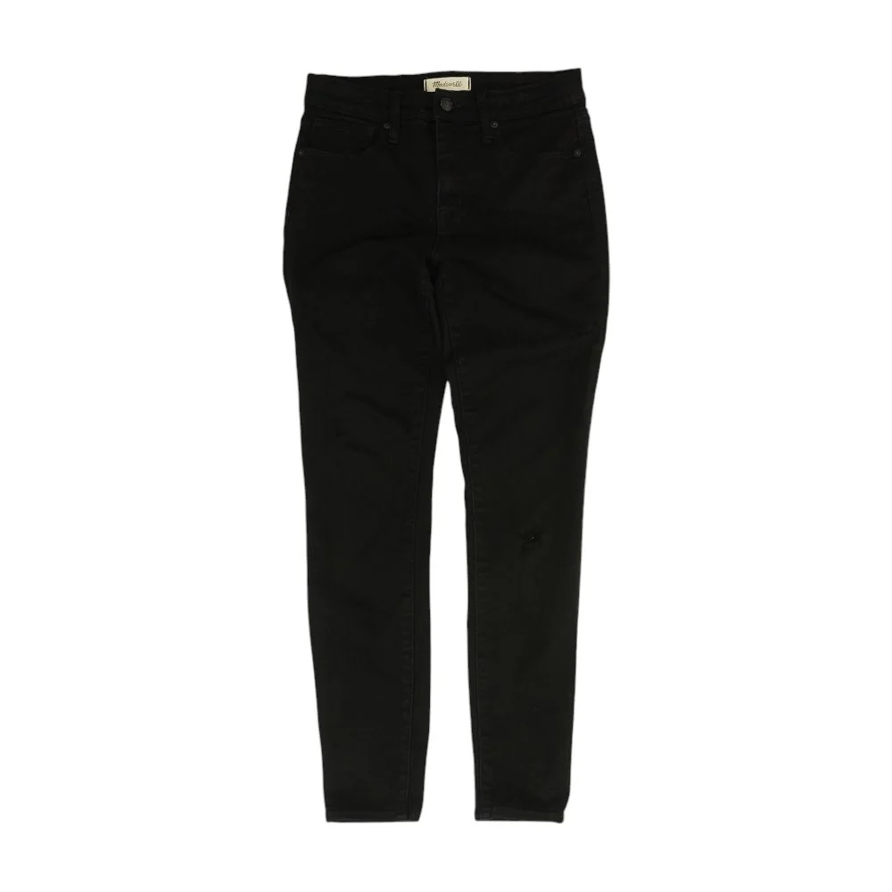 Black High Rise Skinny Leg Jeans