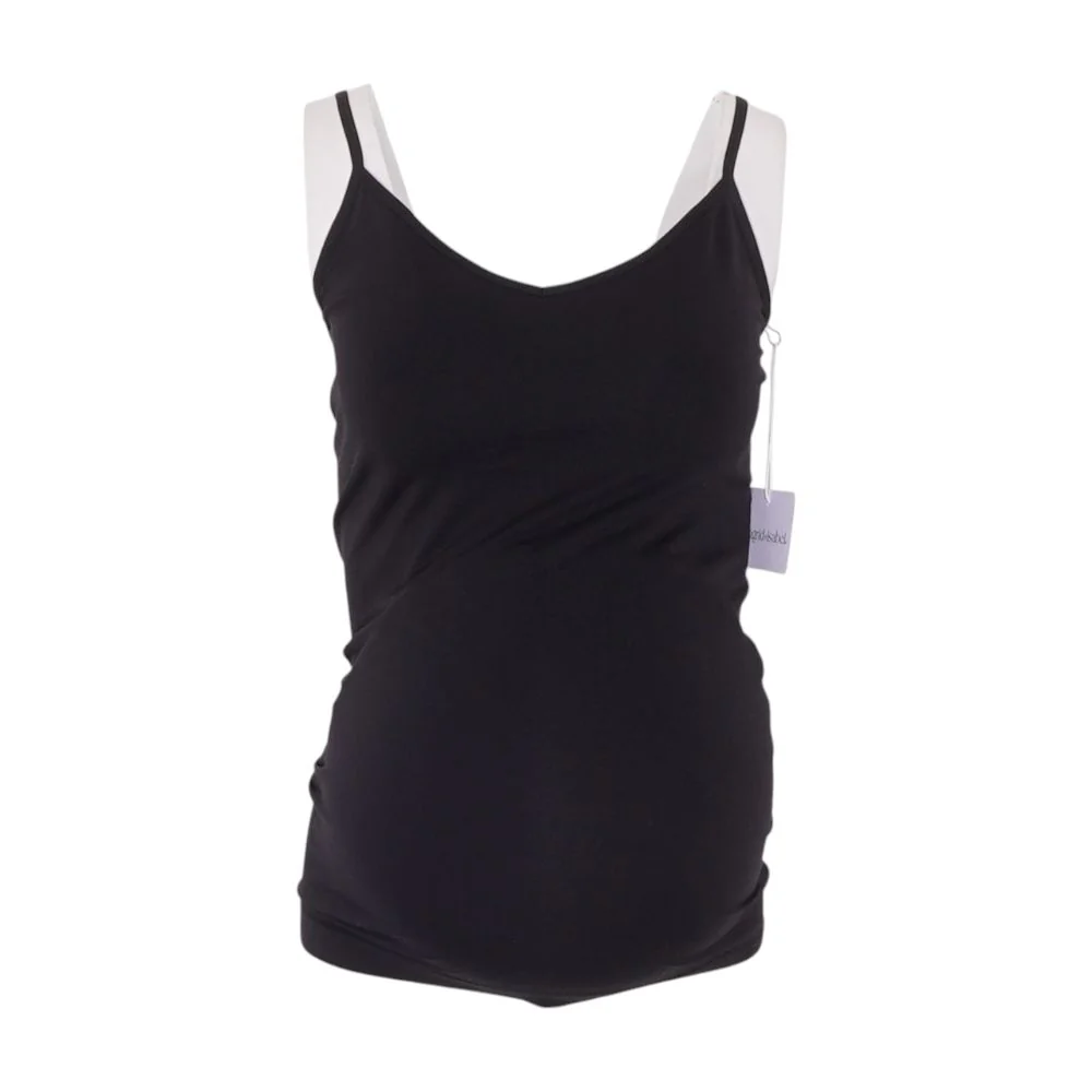 Black Maternity Solid Camisole
