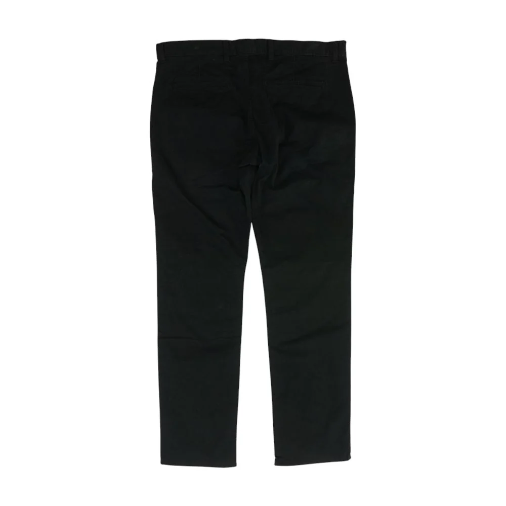 Black Solid Casual Pants - Image 2