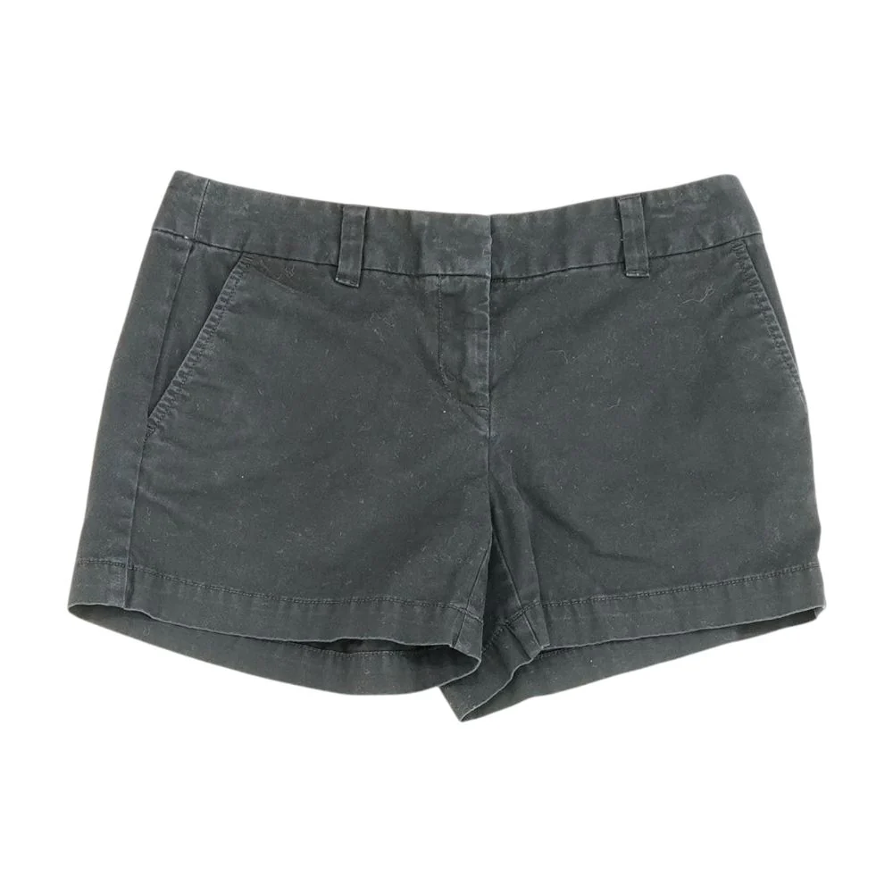 Black Solid Chino Shorts