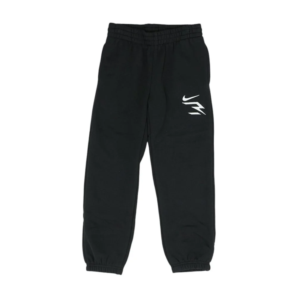 Black Solid Sweatpants