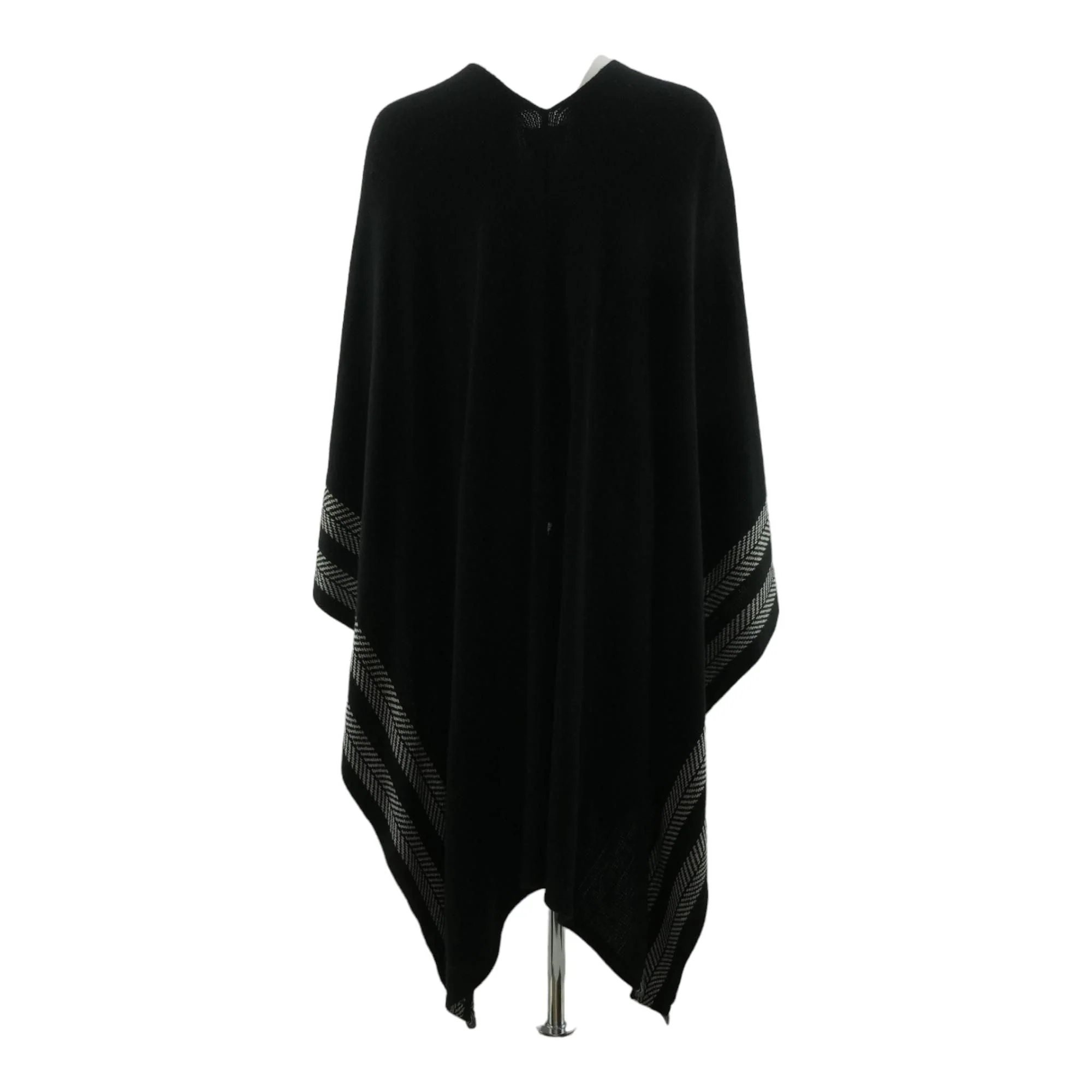 Black Striped Cape Sweater - Image 2