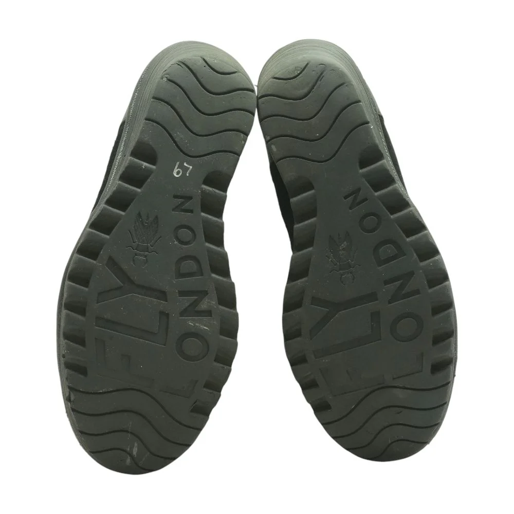 Black Wedged Sandals - Image 3