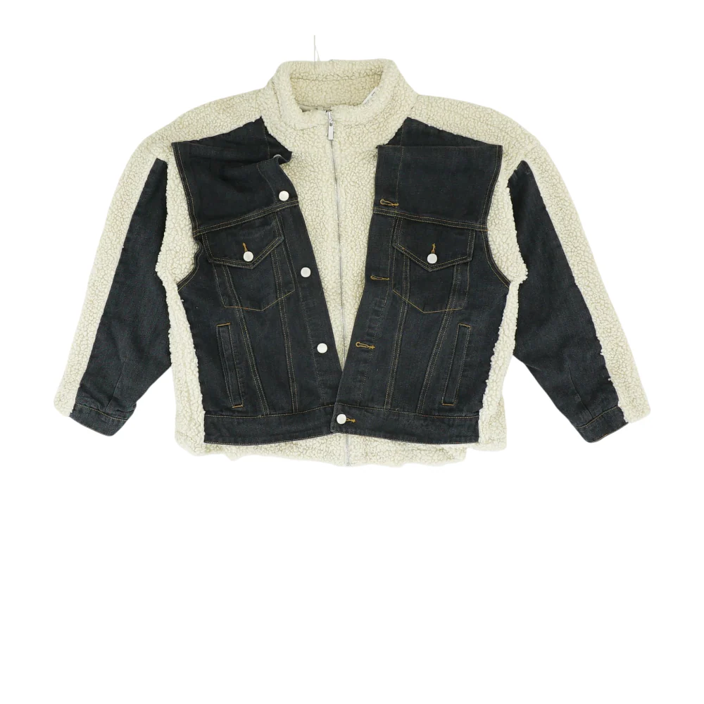 Beige Color Block Jacket