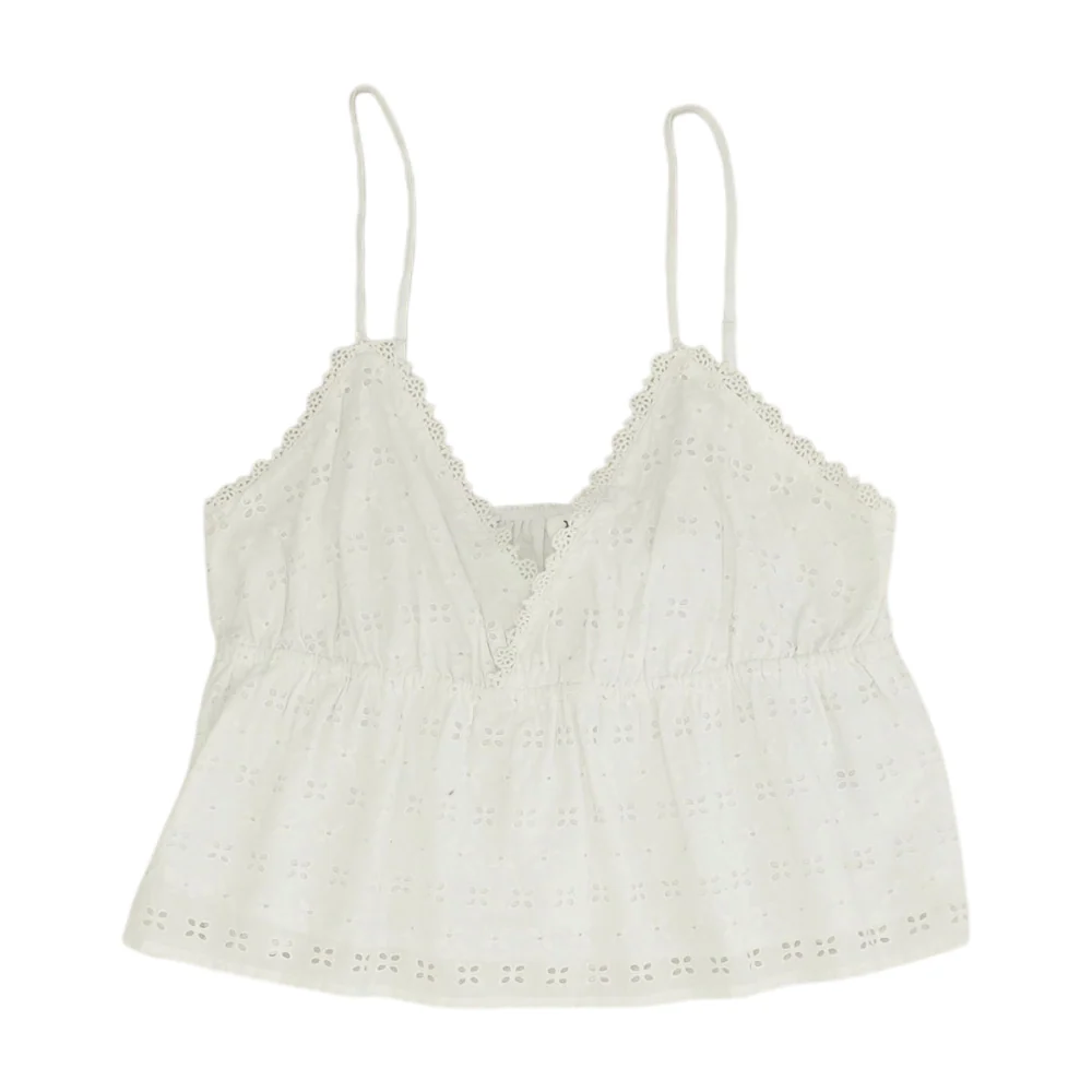 White Cropped Blouse